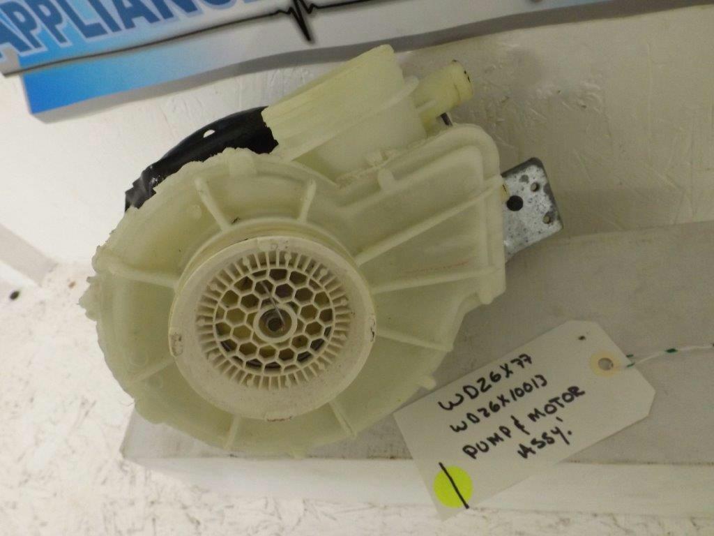 GENERAL ELECTRIC KENMORE DISHWASHER WD26X77 WD26X10013 PUMP & MOTOR USED GENERAL ELECTRIC KENMORE DISHWASHER WD26X77 WD26X10013 PUMP & MOTOR USED
